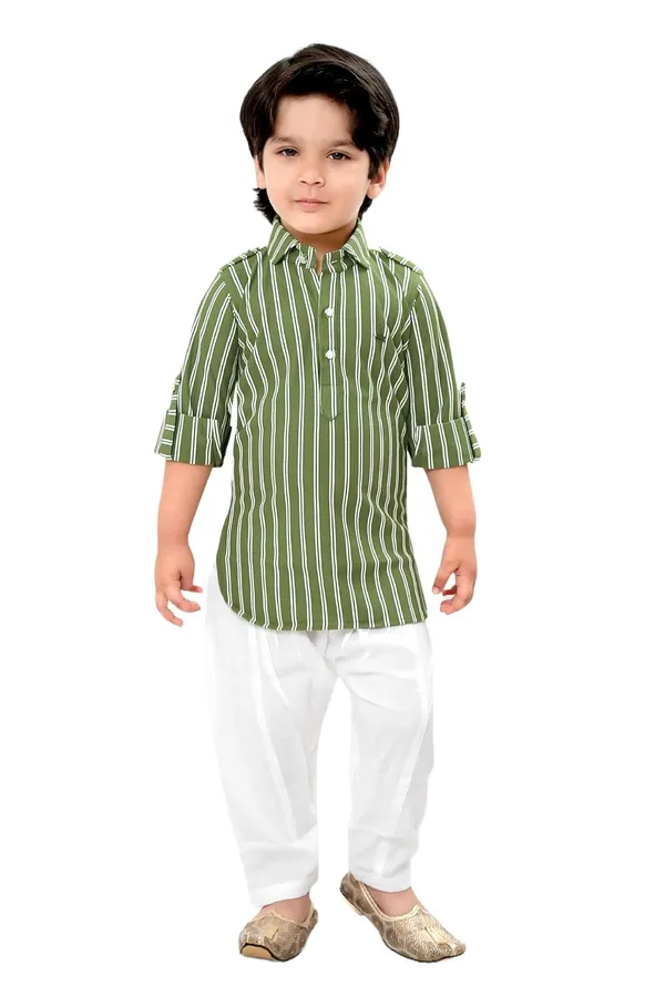 Green_Cotton_Boys_Pathani_Suit