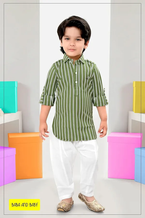 Green_Cotton_Boys_Pathani_Suit