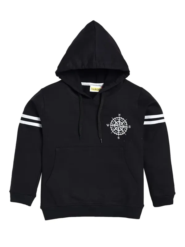 Black_Cotton_Lightweight_Hooded_Sweatshirt_For_Boys