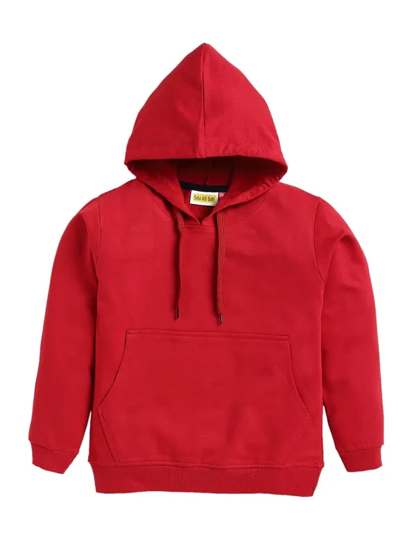 Maroon_Cotton_Lightweight_Hooded_Sweatshirt_For_Boys