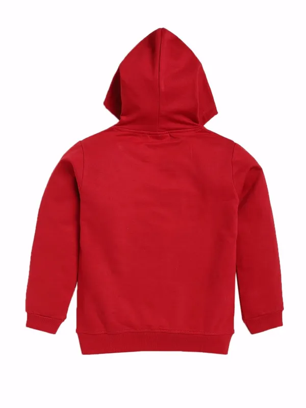 Maroon_Cotton_Lightweight_Hooded_Sweatshirt_For_Boys