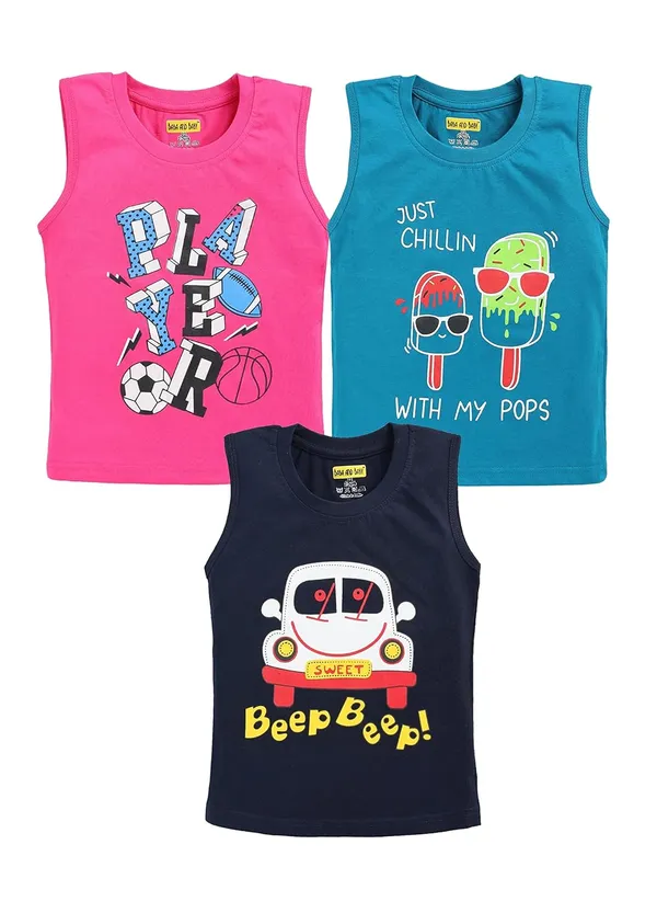 Multicolor_Kids_Printed_Sleeveless_Cotton_T-Shirt_Vest_For_Boys