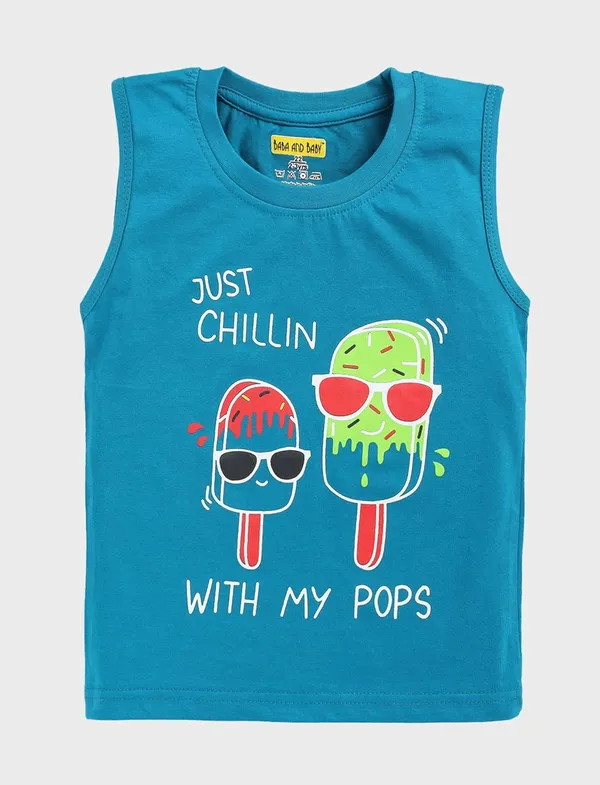 Multicolor_Kids_Printed_Sleeveless_Cotton_T-Shirt_Vest_For_Boys