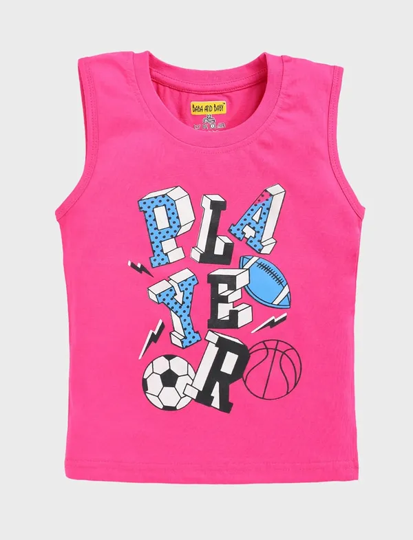 Multicolor_Kids_Printed_Sleeveless_Cotton_T-Shirt_Vest_For_Boys