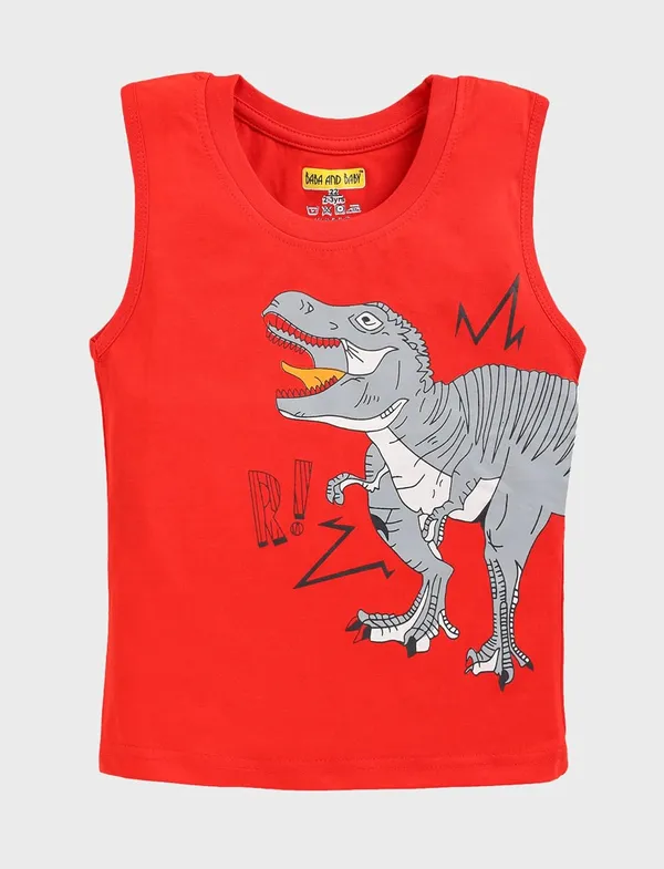 Multicolor_Kids_Printed_Sleeveless_Cotton_T-Shirt_Vest_For_Boys