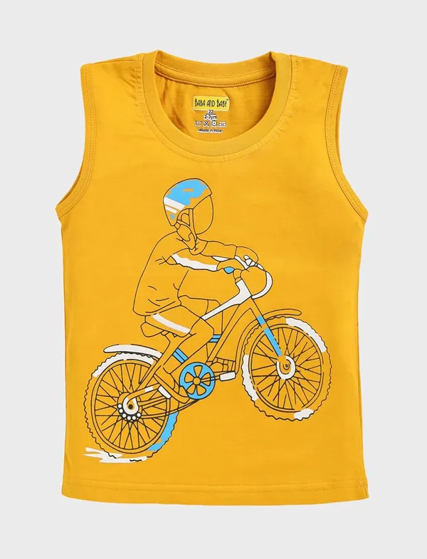 Multicolor_Kids_Printed_Sleeveless_Cotton_T-Shirt_Vest_For_Boys