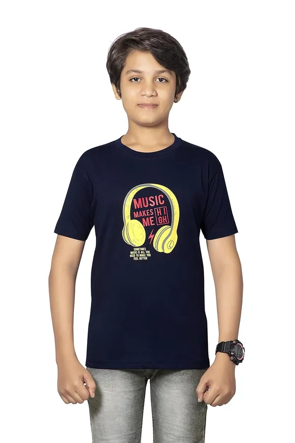 Navy_Blue_Half_Sleeves_Round_Neck_Cotton_Printed_T-Shirt_For_Boys