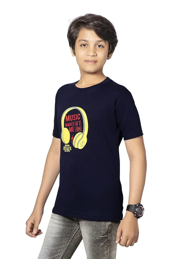 Navy_Blue_Half_Sleeves_Round_Neck_Cotton_Printed_T-Shirt_For_Boys