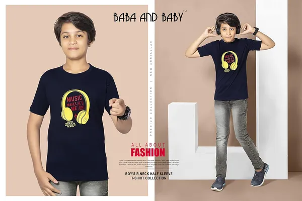 Navy_Blue_Half_Sleeves_Round_Neck_Cotton_Printed_T-Shirt_For_Boys