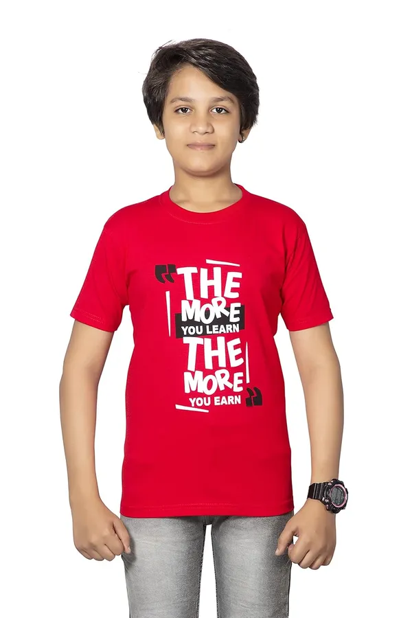 Red_Half_Sleeves_Round_Neck_Cotton_Printed_T-Shirt_For_Boys