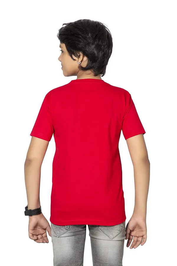 Red_Half_Sleeves_Round_Neck_Cotton_Printed_T-Shirt_For_Boys