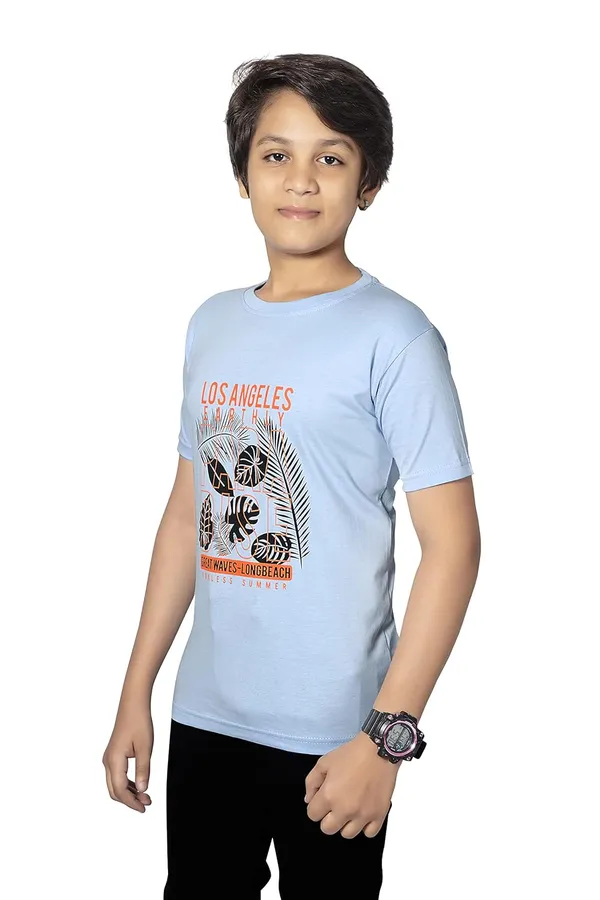 Sky_Blue_Half_Sleeves_Round_Neck_Cotton_Printed_T-Shirt_For_Boys