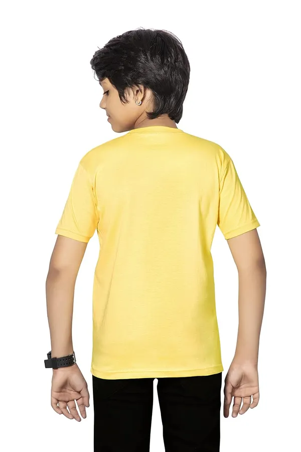 Yellow_Half_Sleeves_Round_Neck_Cotton_Printed_T-Shirt_For_Boys