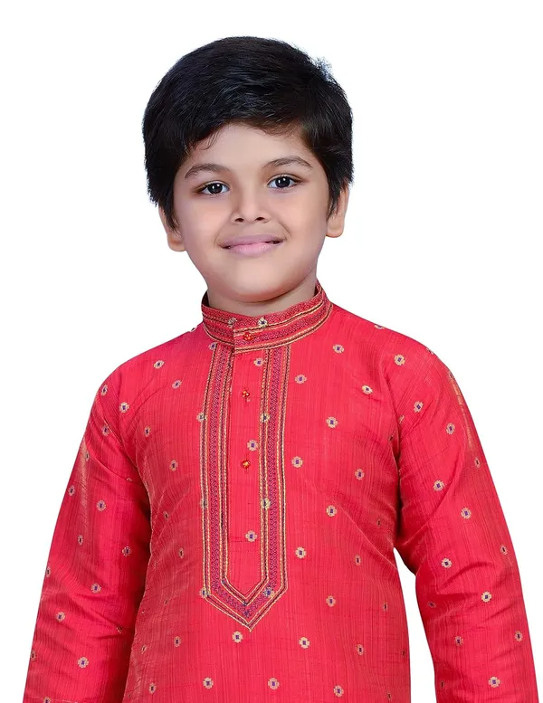 Pink_Kids_Cotton_Silk_Blend_Boys_Kurta_Pyjama_Set