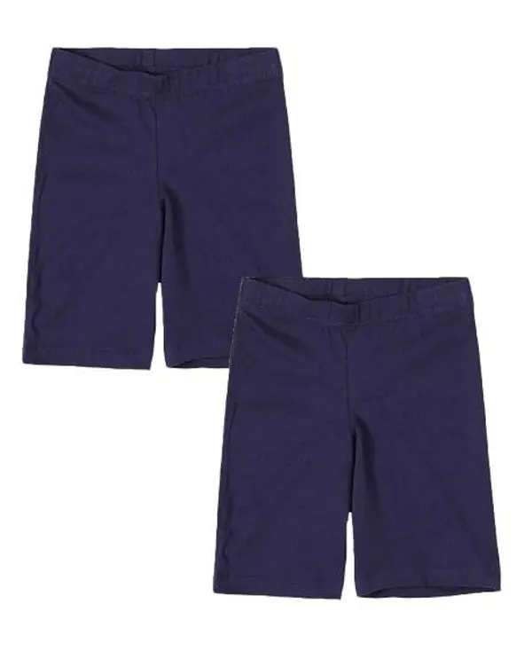 Navy_Blue_Girls_Solid_Cotton_Elastane_Stretch_Cycling_Shorts_With_Ultrasoft_Waistband_-_Pack_Of_2