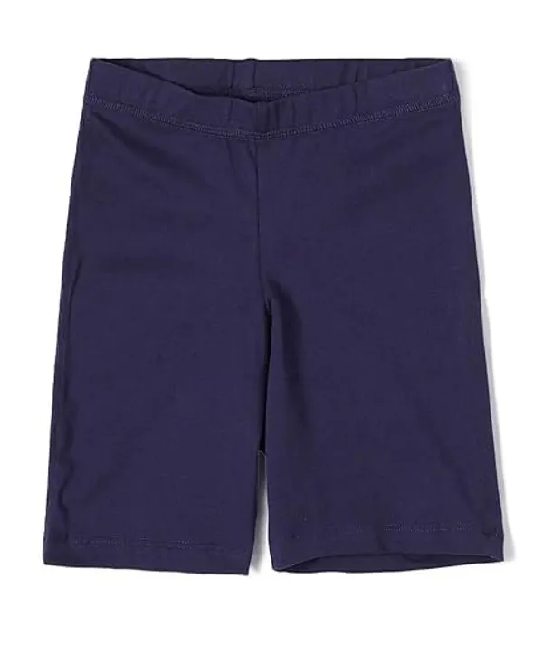 Navy_Blue_Girls_Solid_Cotton_Elastane_Stretch_Cycling_Shorts_With_Ultrasoft_Waistband_-_Pack_Of_2
