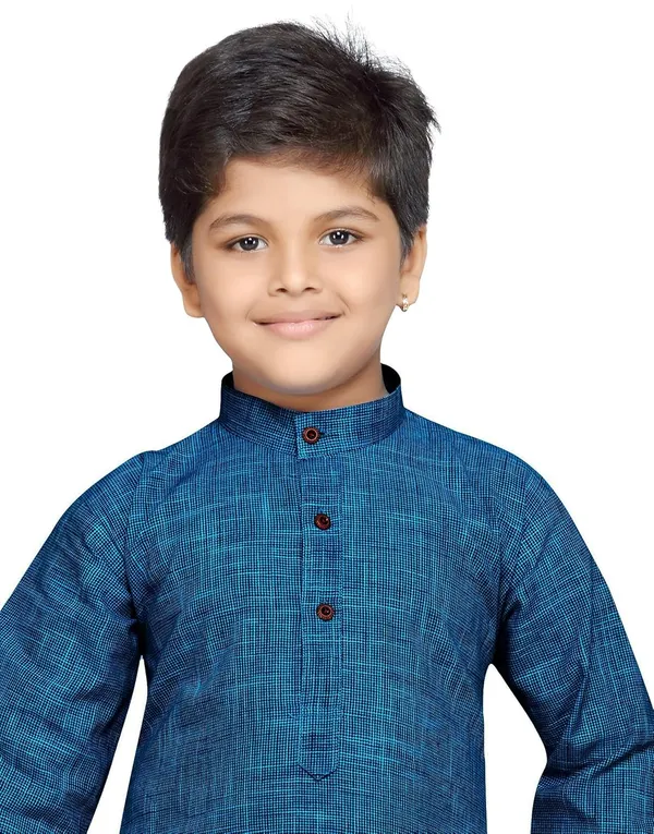 Blue_Boys_Cotton_Kurta_Pyjama_Set