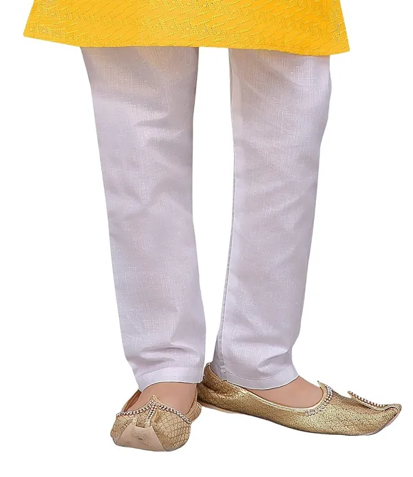 Yellow_Ethnic_Wear_Cotton_Kurta_Pyjama_Set_For_Boys