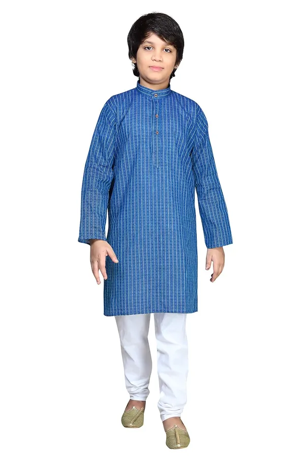 Royal_Blue_Boys_Cotton_Kurta_Pyjama_Set