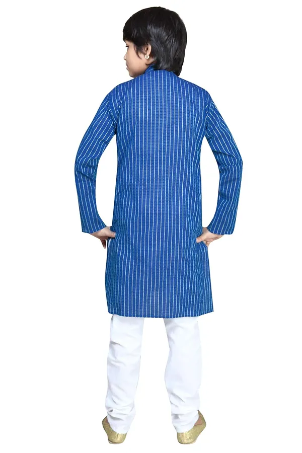 Royal_Blue_Boys_Cotton_Kurta_Pyjama_Set