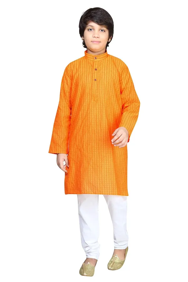 Yellow_Boys_Cotton_Kurta_Pyjama_Set