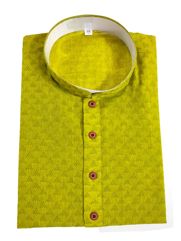 Mehendi_Stylish_Mens_Cotton_Kurta_Pyjama_Set