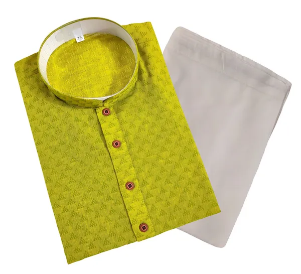 Mehendi_Stylish_Mens_Cotton_Kurta_Pyjama_Set