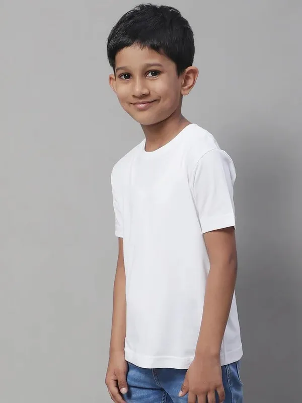 White_Premium_Boys_&_Girls_T-Shirt