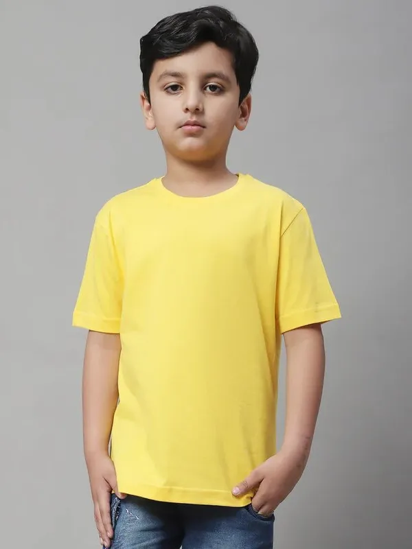 Yellow_Premium_Boys_&_Girls_T-Shirt