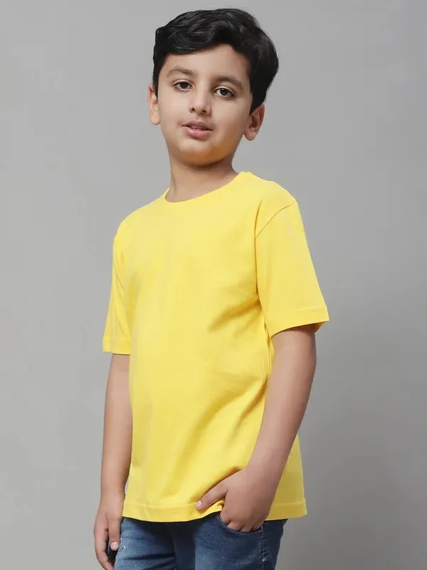 Yellow_Premium_Boys_&_Girls_T-Shirt