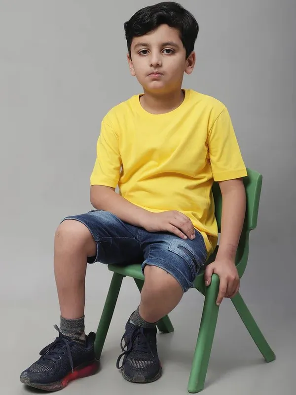 Yellow_Premium_Boys_&_Girls_T-Shirt