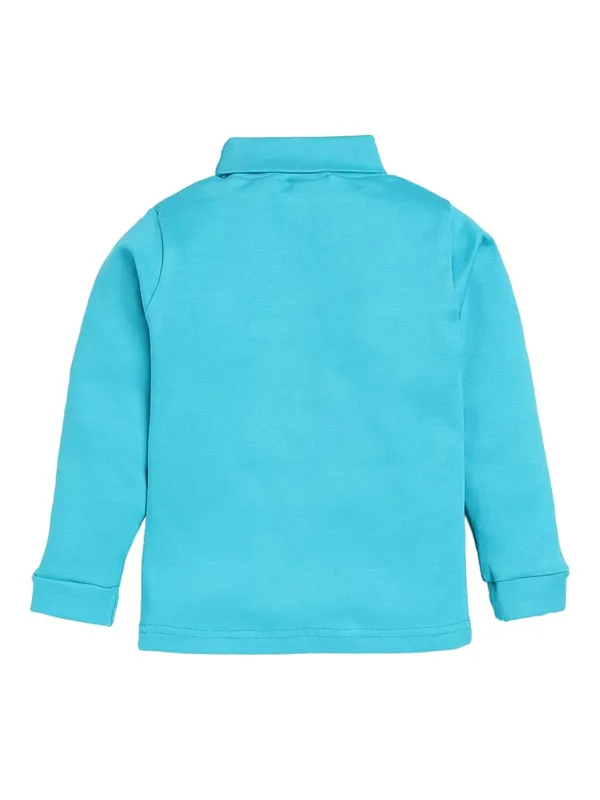 Aqua_Turtle_Neck_Cotton_T-Shirt_For_Boys_And_Girls