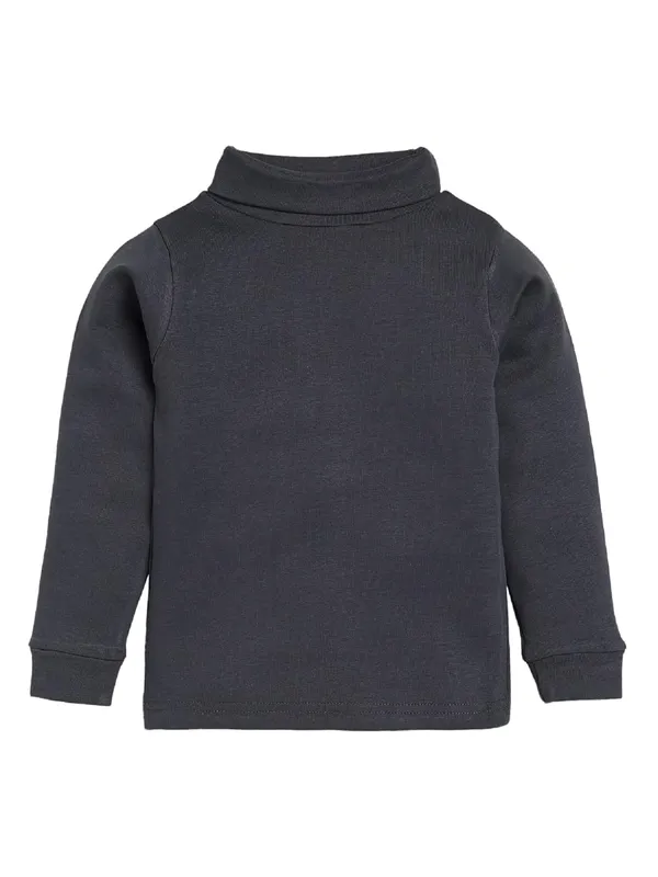 Black_Turtle_Neck_Cotton_T-Shirt_For_Boys_And_Girls