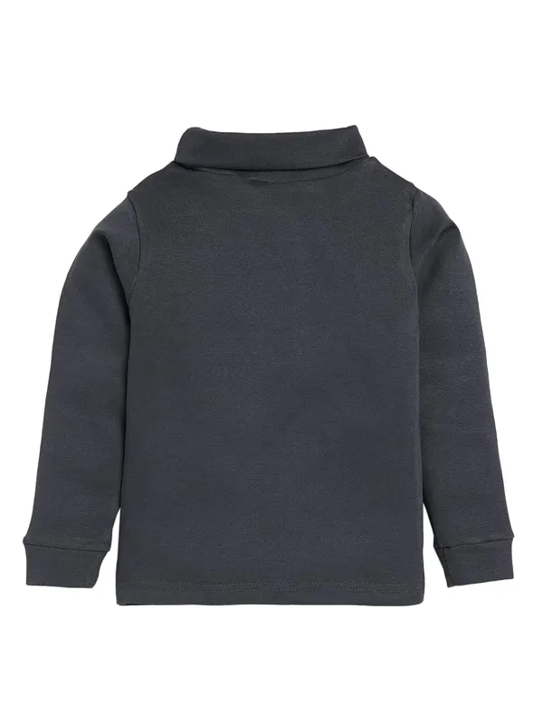 Black_Turtle_Neck_Cotton_T-Shirt_For_Boys_And_Girls