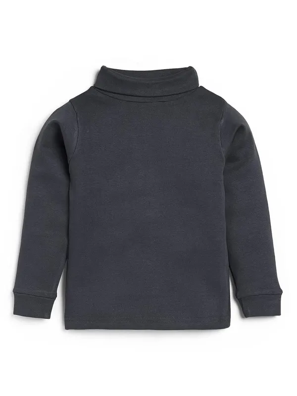 Black_Turtle_Neck_Cotton_T-Shirt_For_Boys_And_Girls