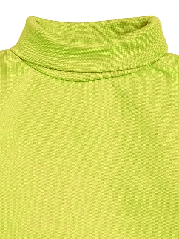 Lime_Green_Turtle_Neck_Cotton_T-Shirt_For_Boys_And_Girls