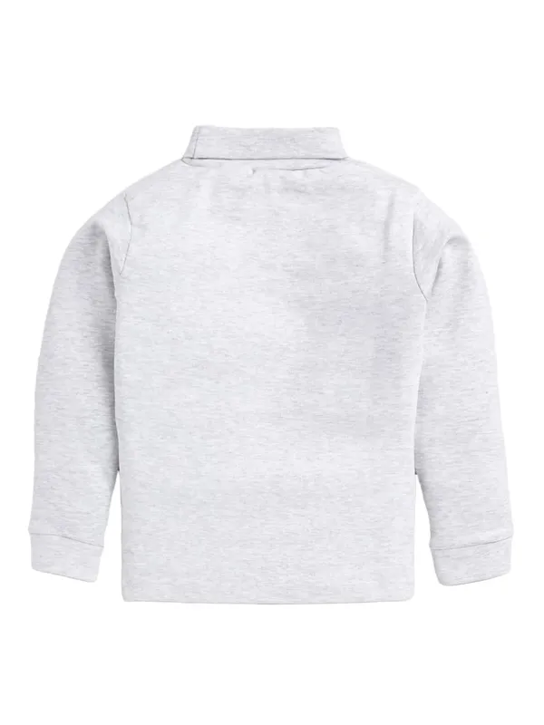 Melange_Grey_Turtle_Neck_Cotton_T-Shirt_For_Boys_And_Girls