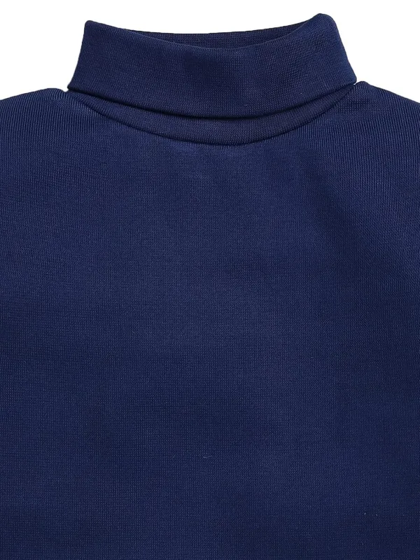 Navy_Blue_Turtle_Neck_Cotton_T-Shirt_For_Boys_And_Girls