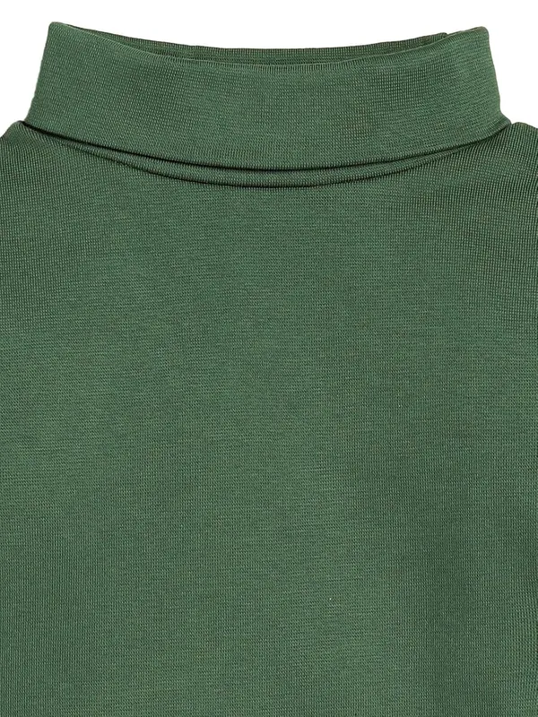 Olive_Turtle_Neck_Cotton_T-Shirt_For_Boys_And_Girls