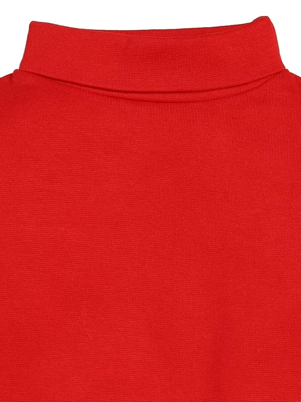 Red_Turtle_Neck_Cotton_T-Shirt_For_Boys_And_Girls