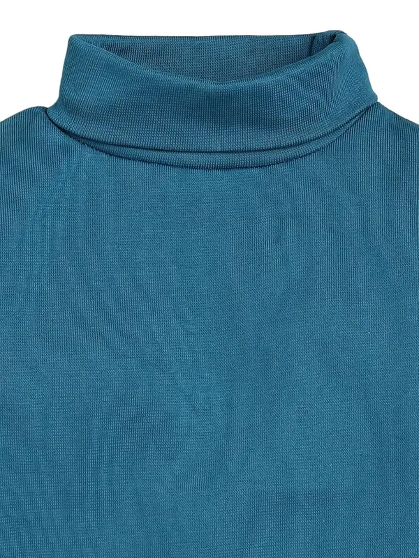 Teal_Blue_Turtle_Neck_Cotton_T-Shirt_For_Boys_And_Girls