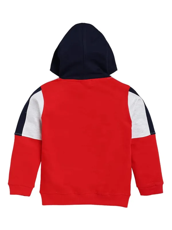 Red_Cotton_Lightweight_Hooded_Sweatshirt_For_Boys