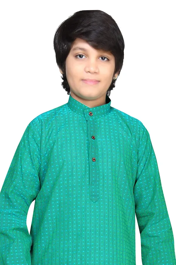 Green_Boys_Cotton_Kurta_Pyjama_Set