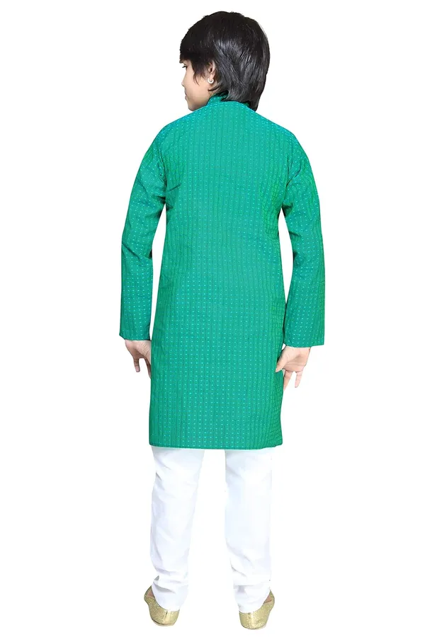 Green_Boys_Cotton_Kurta_Pyjama_Set