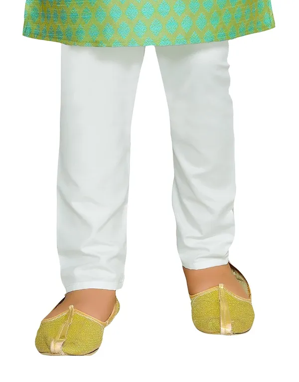Seafoam_Green_Boys_Jacquard_Silk_Kurta_And_Pyjama_Set