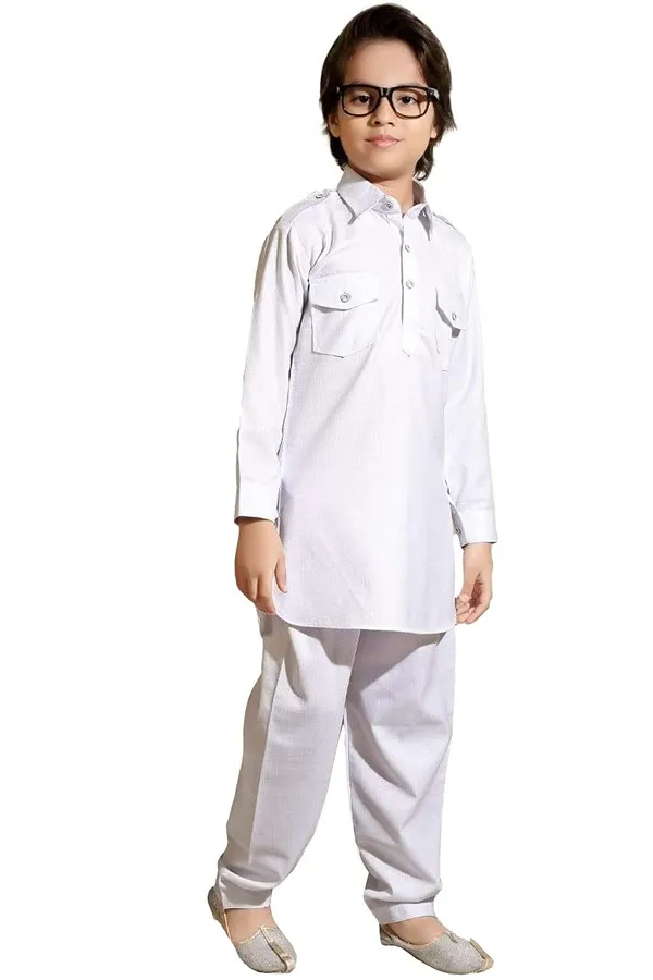White_Cotton_Boys_Pathani_Suit