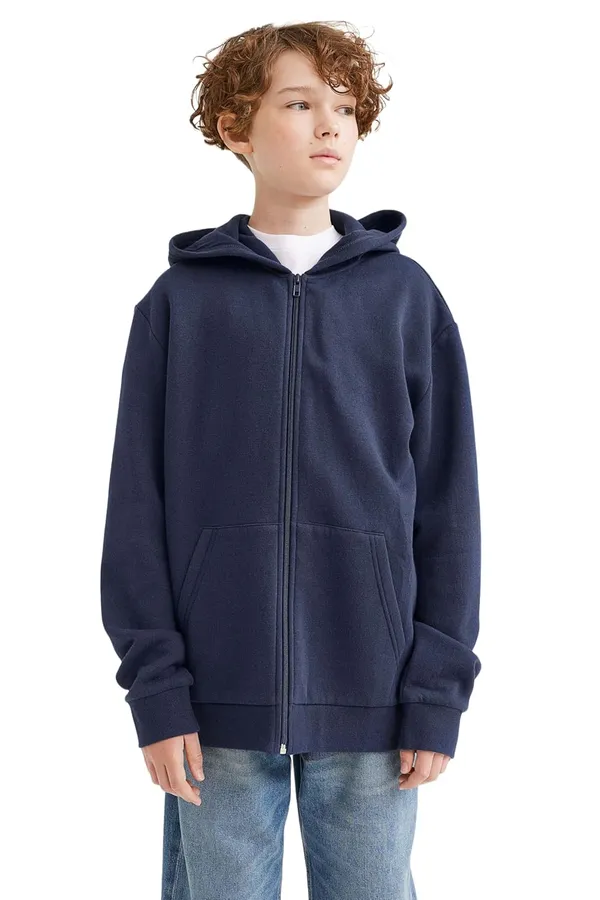 Navy_Blue_Boy_&_Girl_Cotton_Hooded_Hoodie