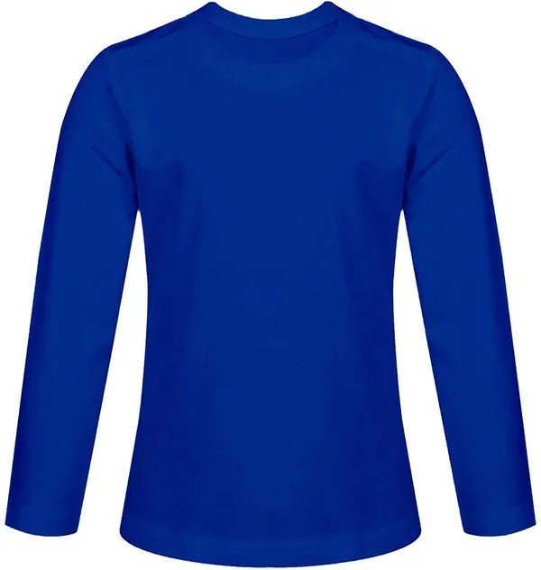 Royal_Blue_Full_Sleeves_Cotton_Round_Neck_Solid_T-Shirt_For_Boys_And_Girls