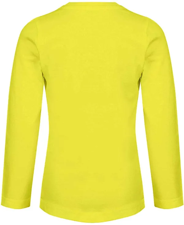 Yellow_Full_Sleeves_Cotton_Round_Neck_Solid_T-Shirt_For_Boys_And_Girls