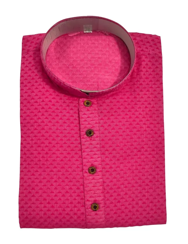 Pink_Stylish_Mens_Cotton_Kurta_Pyjama_Set